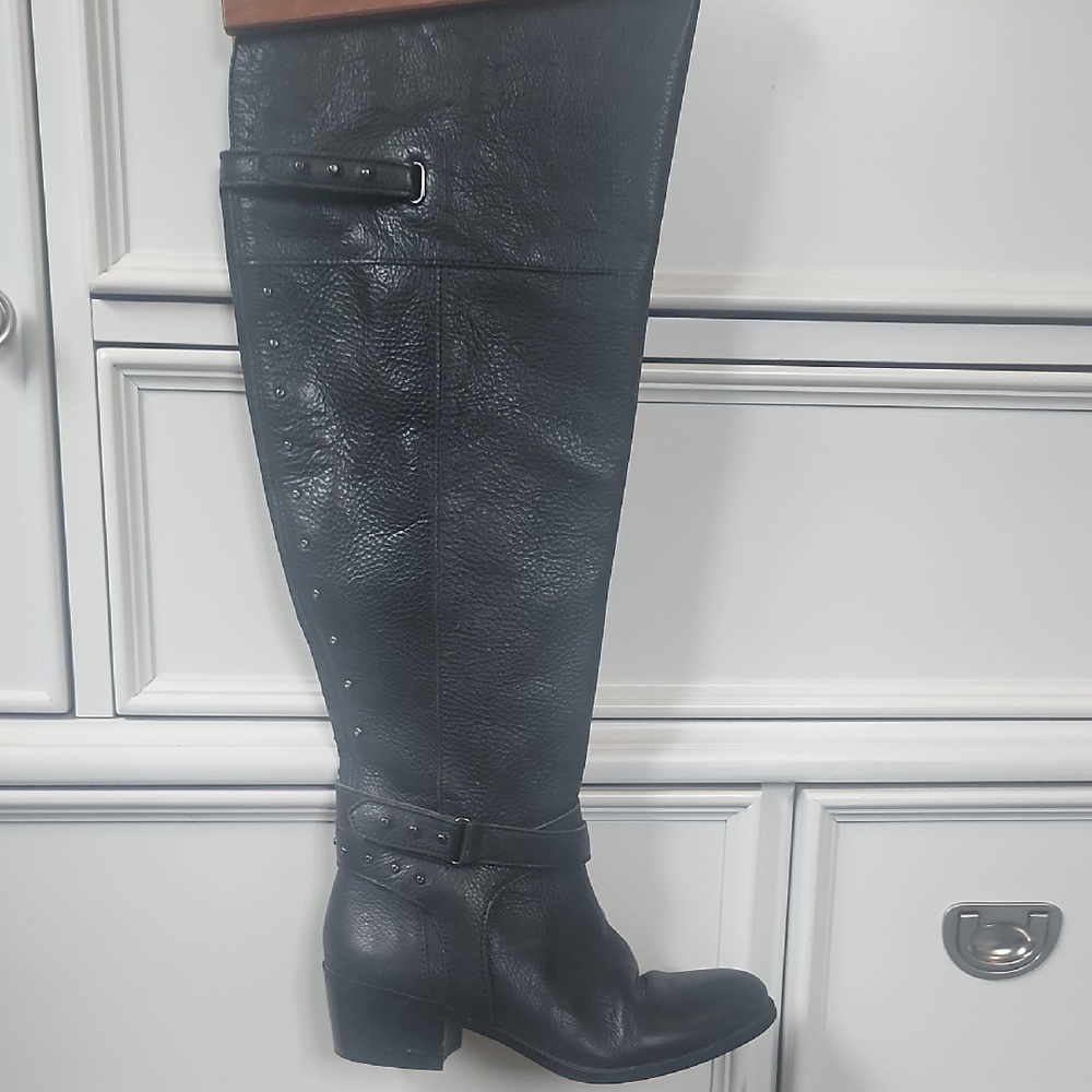 Vince Camuto Black Over the Knee Boots